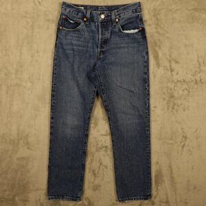 Levi's Jeans 501 Original Fit women's 26 blue denim red tab‎ premium button fly